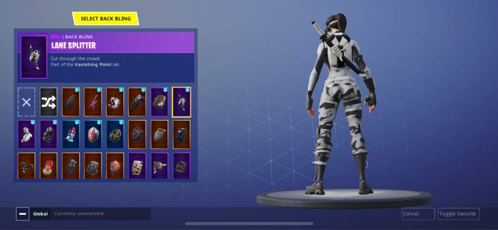 Full Arctic Assasian Locker Loadout Fortnite Mobile Amino - back bling lane splitter