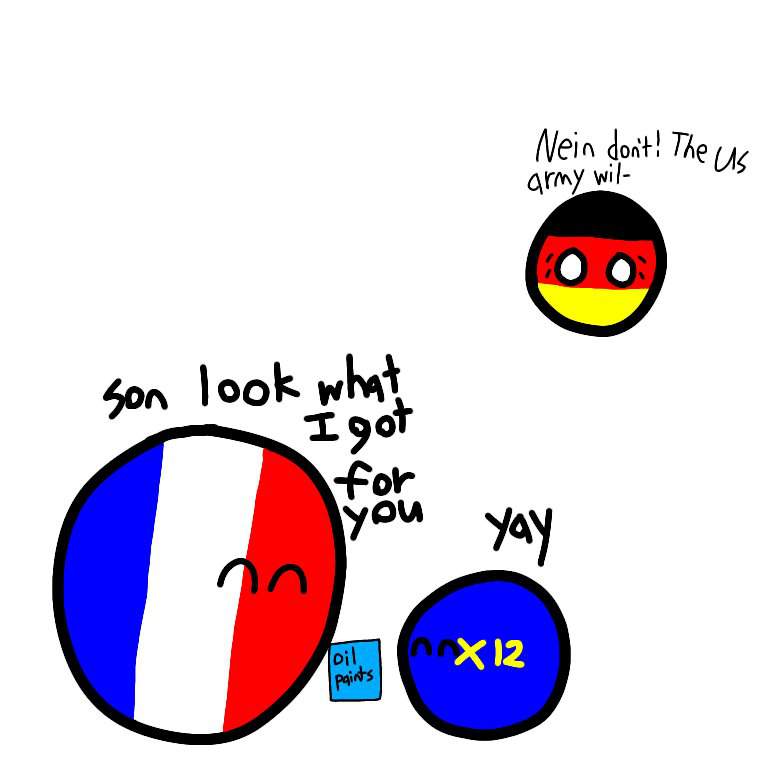 Oil paints (Germanyball and Franceball part 6) | Polandball Amino