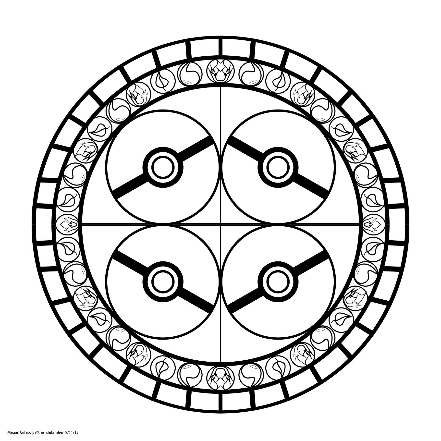 Pokemon mandala | Pokémon Amino