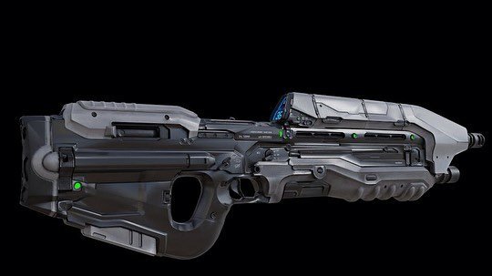 Halo 5 MA5D assault rifle retextured and recolored with the Halo 3 MA5C ...