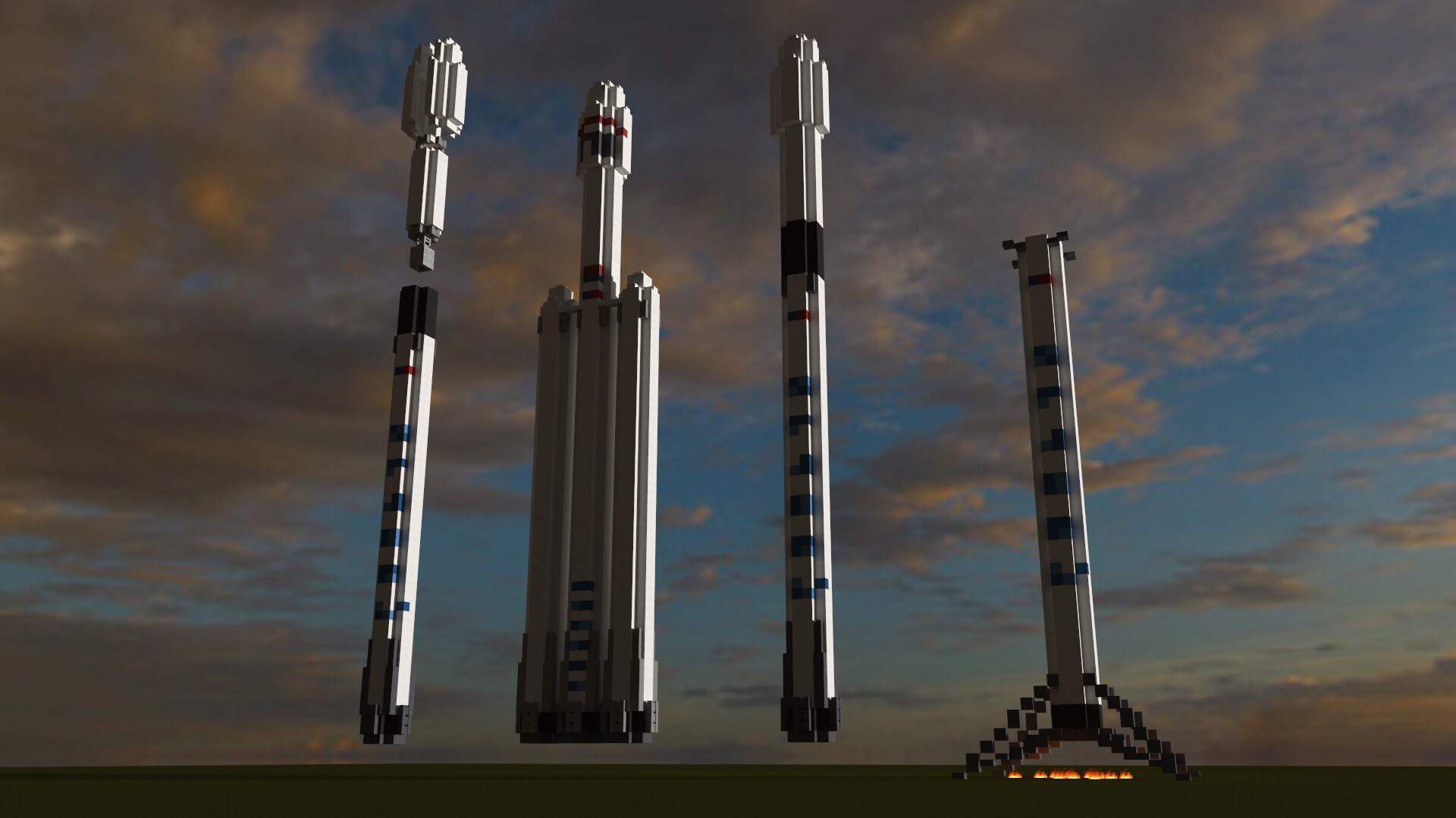 Falcon 9 rocket | Minecraft Amino