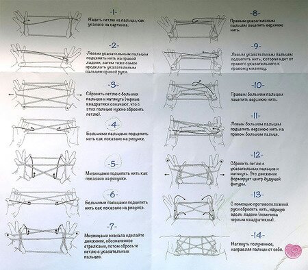Веревочка на пальцах схемы