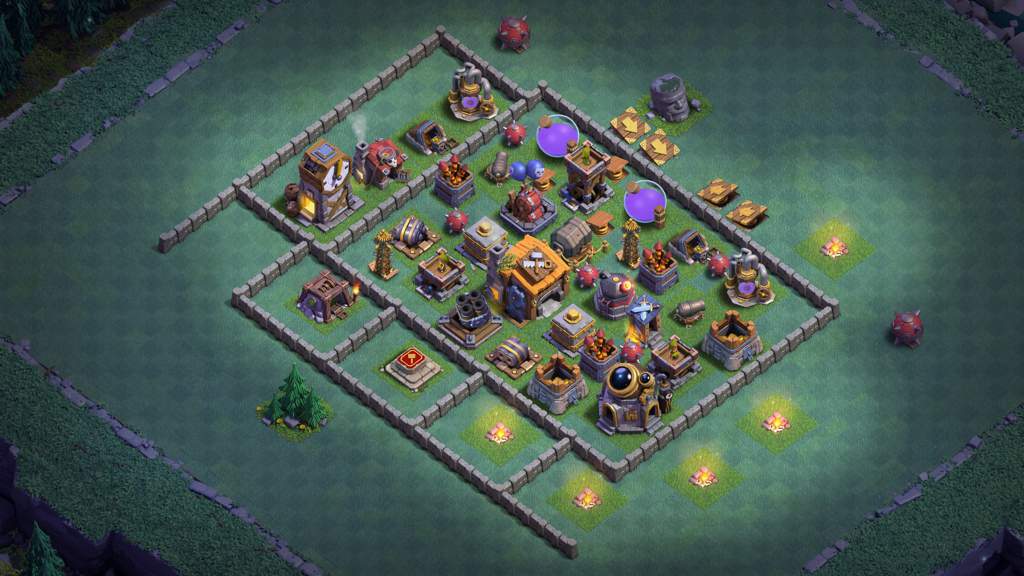 Layout Para Casa Do Construtor De Nivel 7 Clash Of Clans Pt Br Amino