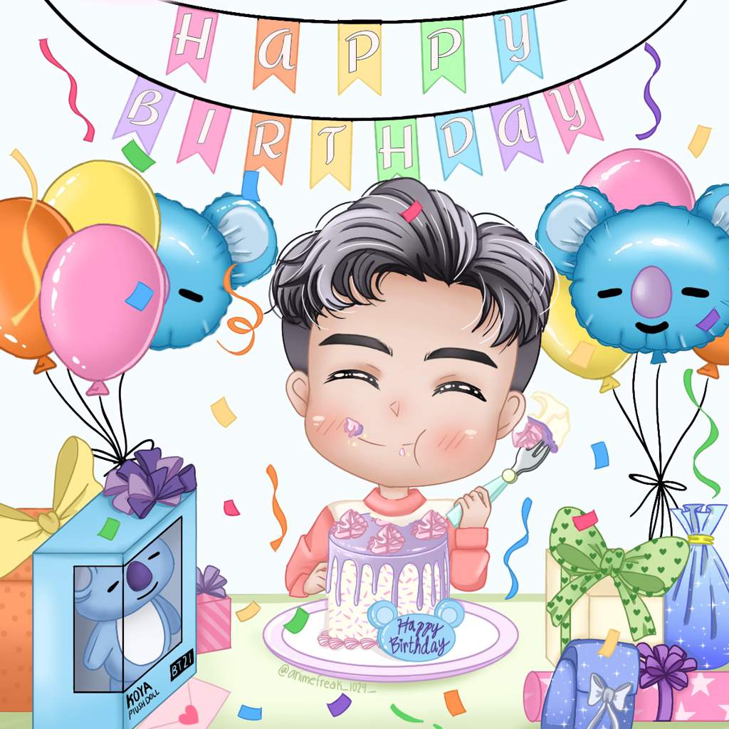 Happy Belated Birthday RM Fanart | ARMY's Amino