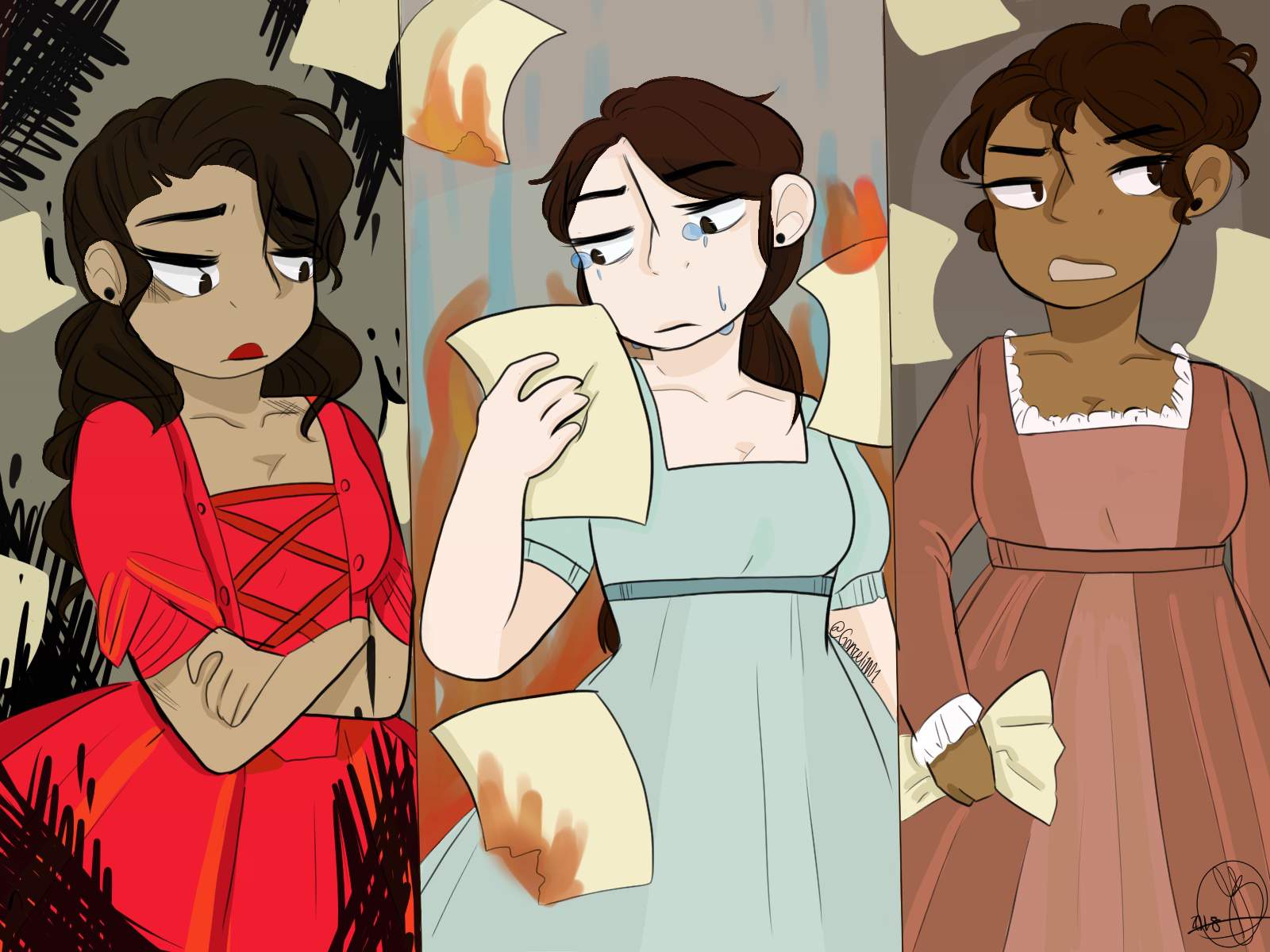 The Women of Hamilton.( minus Peggy whoops) | Hamilton Amino