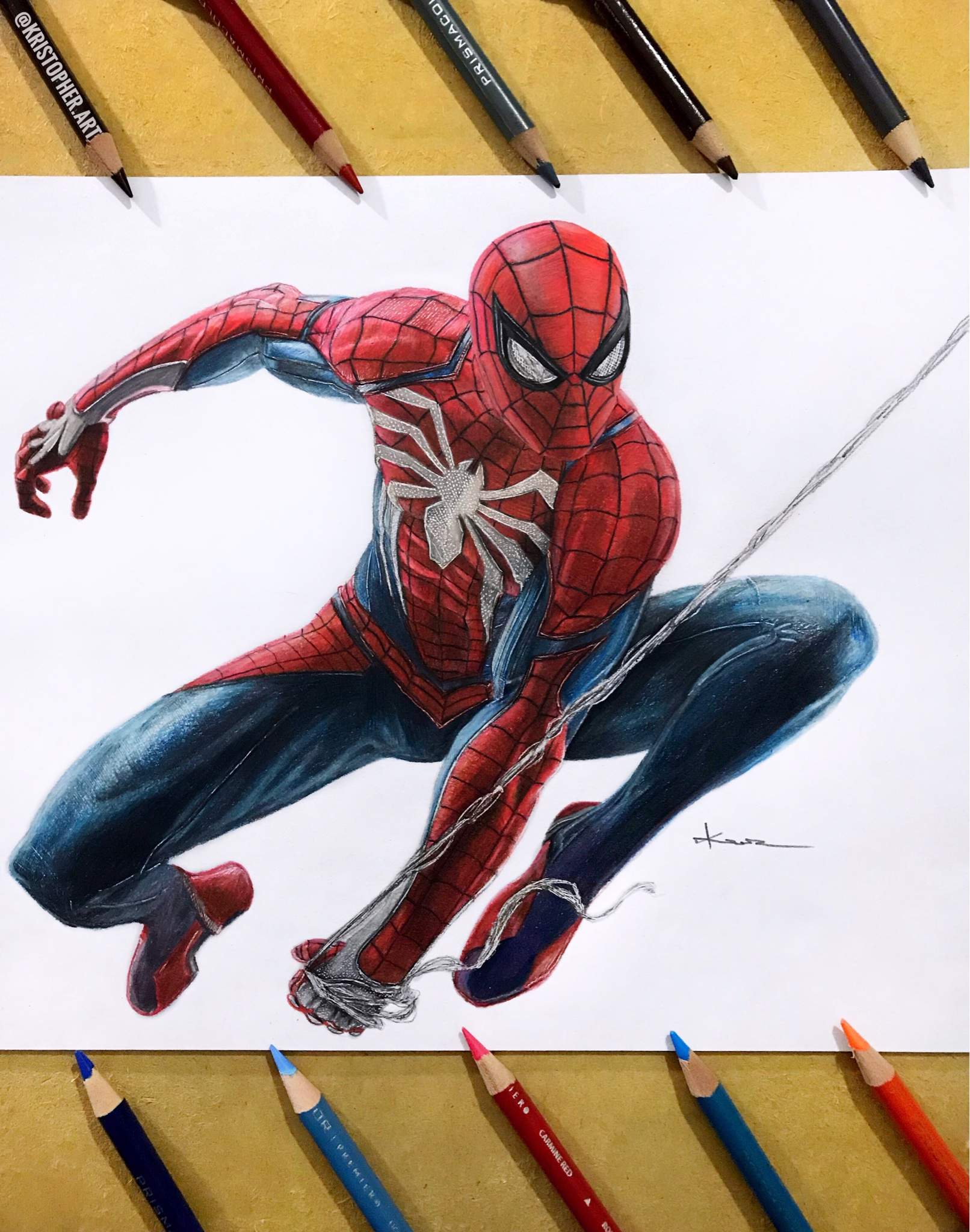 Dibujo de Spiderman PS4 | •Arte Amino• Amino