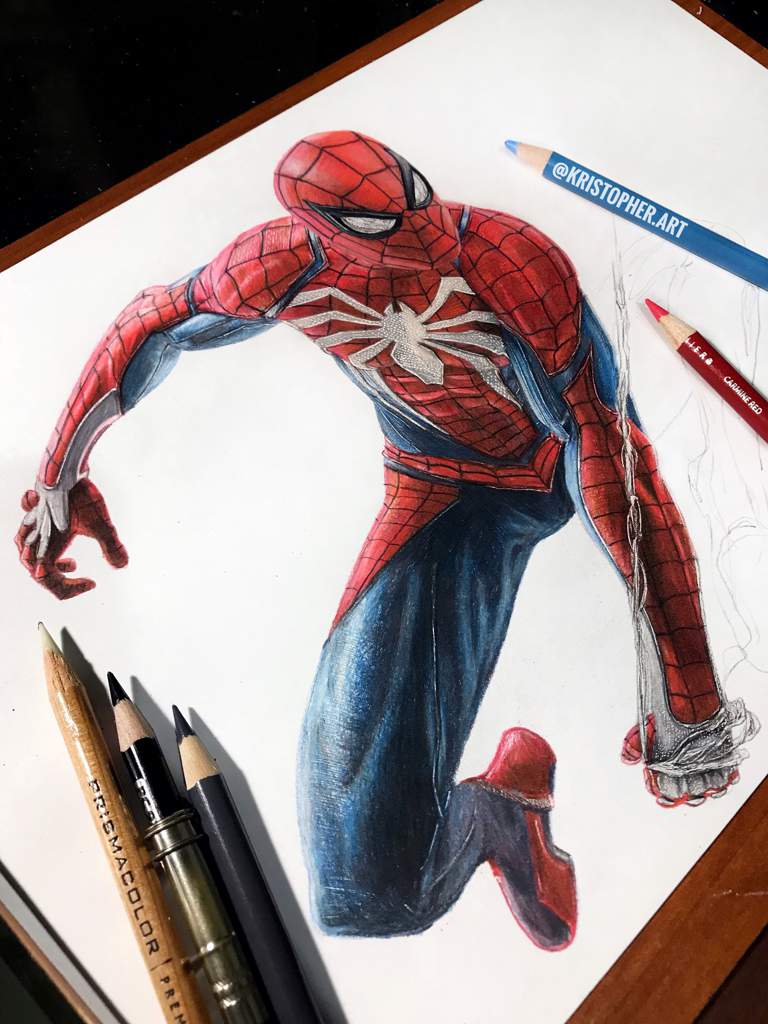 Dibujo de Spiderman PS4 | •Arte Amino• Amino