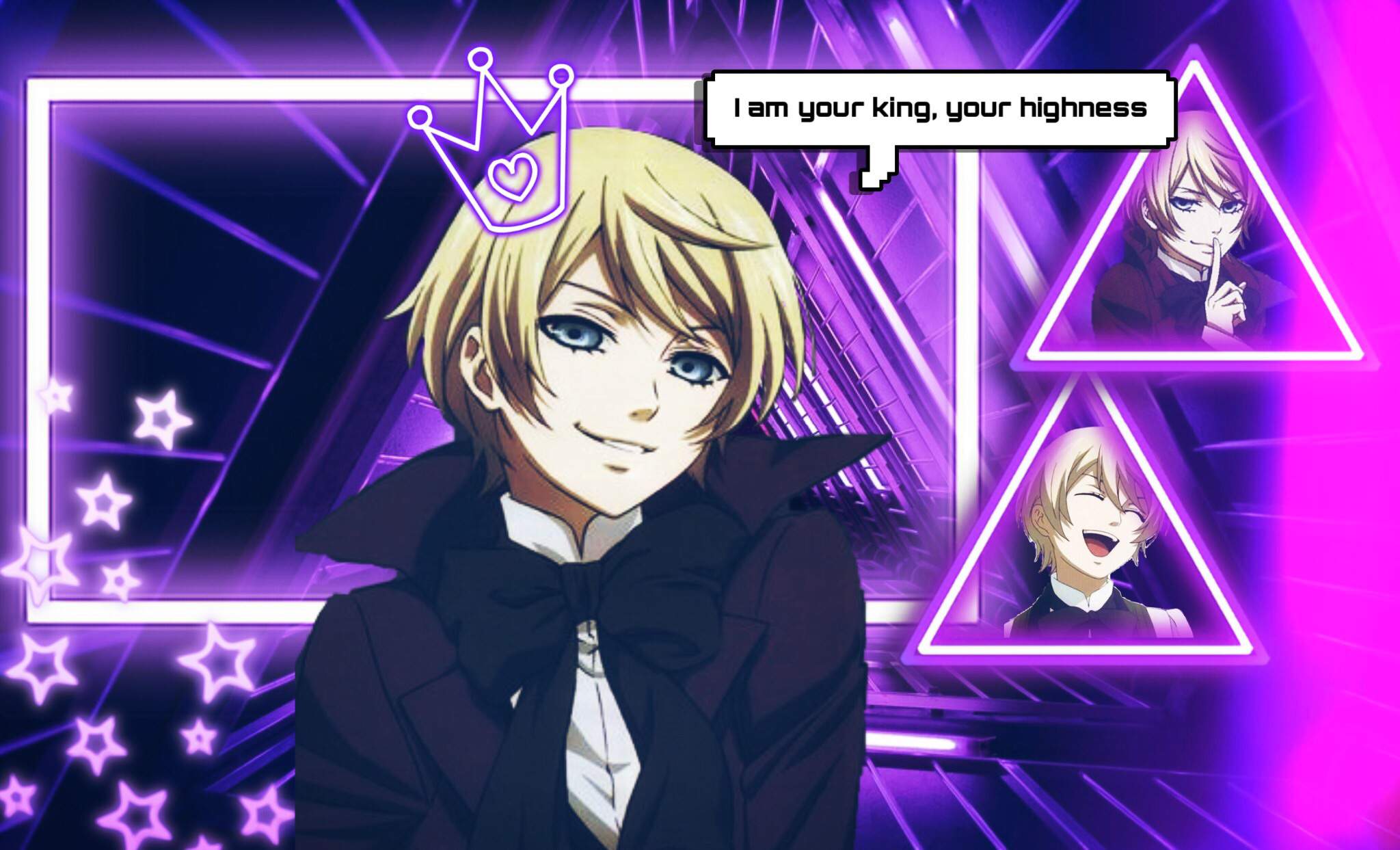 Alois Trancy Neon Edit | Black Butler Amino