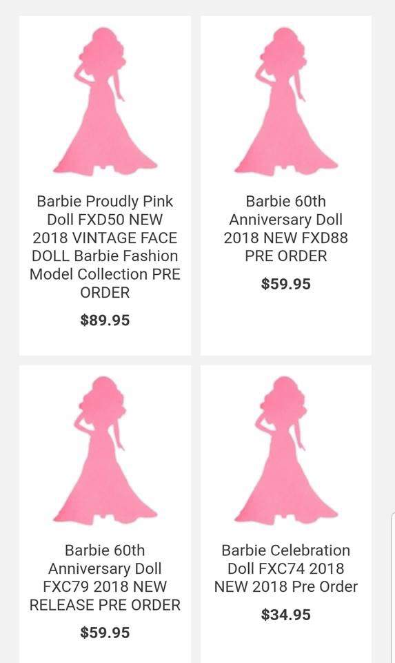 barbie 60th anniversary proudly pink