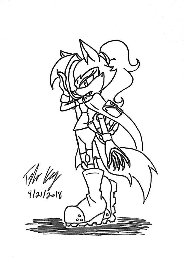 Sonic Wolf Coloring Pages