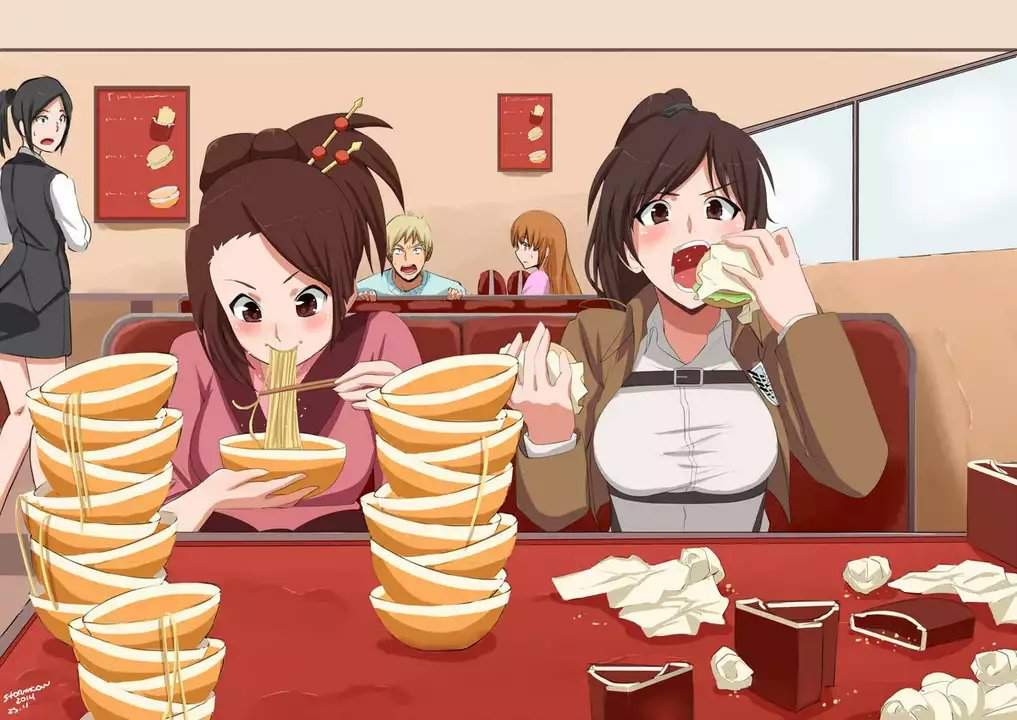 Anime girl eaten out