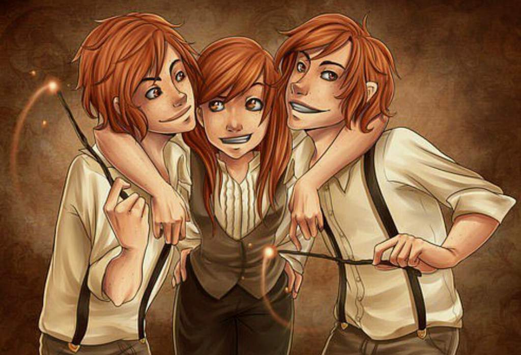 weasley. #ginny and #twins. 