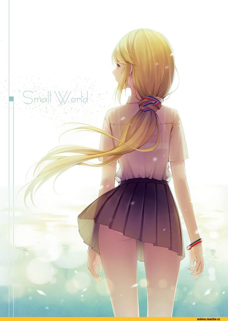 Anime girl from behind