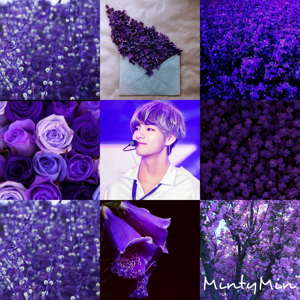 Taehyung Purple Flower Aesthetic Army S Amino