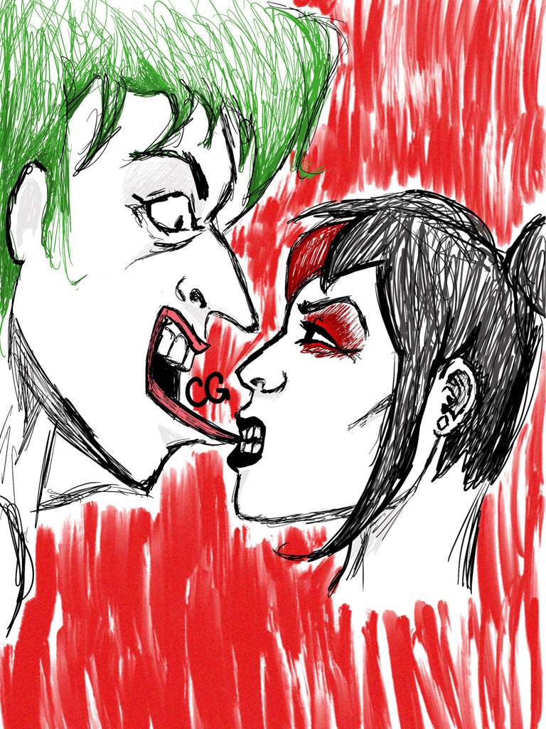 Harley Quinn vs. Joker Drawing.