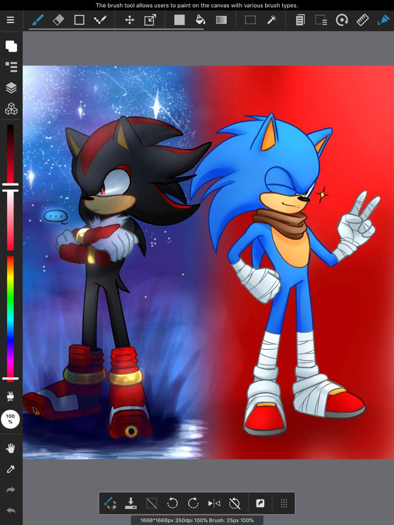 Sonic and Shadow [Fanart] | Arts And OCs Amino