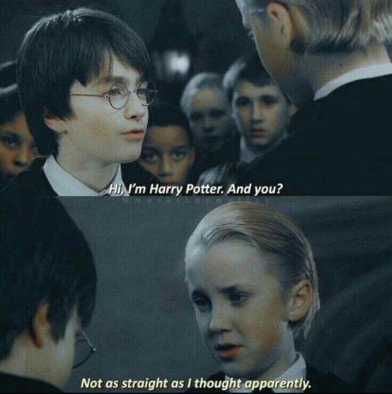 That look on Draco’s face and the subtitle fits so perfectly😂😂😂 | Harry ...