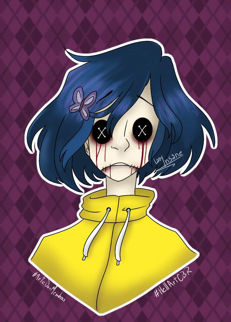 Coraline Fan Art Button Eyes