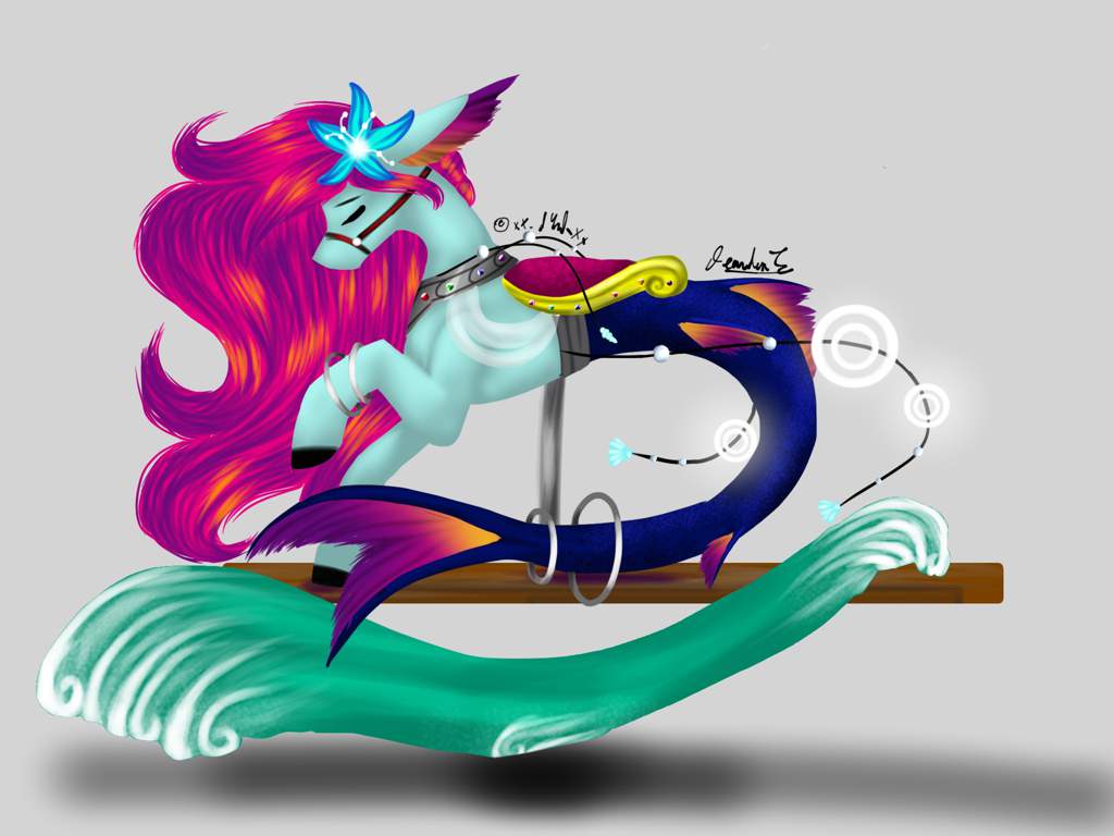 mermaid rocking horse