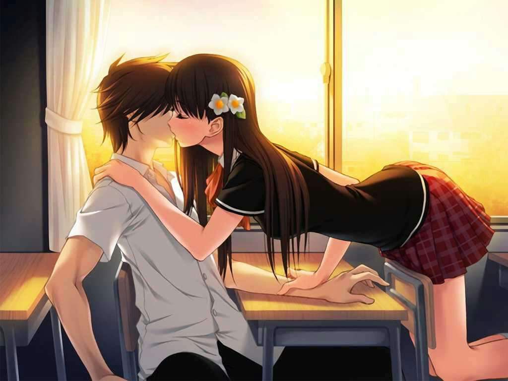 Boy and girl anime