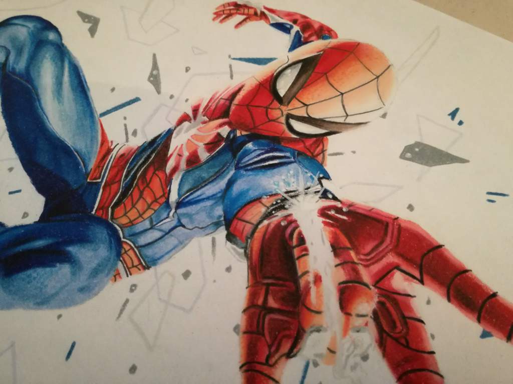 El dibujo de hoy, spiderman PS4 espero les guste y pasense a mi canal de  YouTube CunsArt den like si les gusta espero criticas | •Arte Amino• Amino