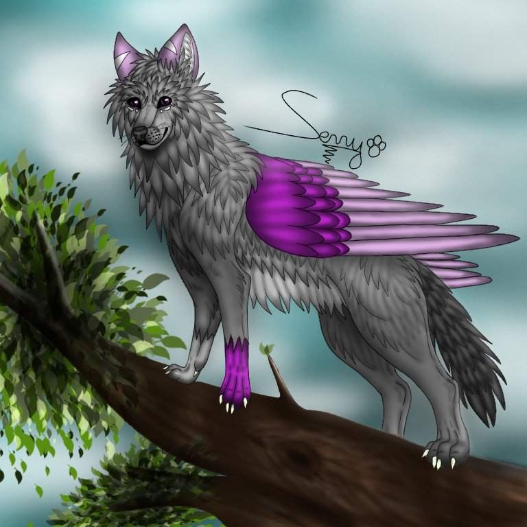 *paints the wings* | Wolf Amino Amino