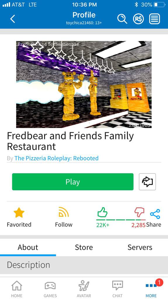 Games I Sometimes Play On Roblox Five Nights At Freddy S Amino - five nights at freddys roblox family gaming