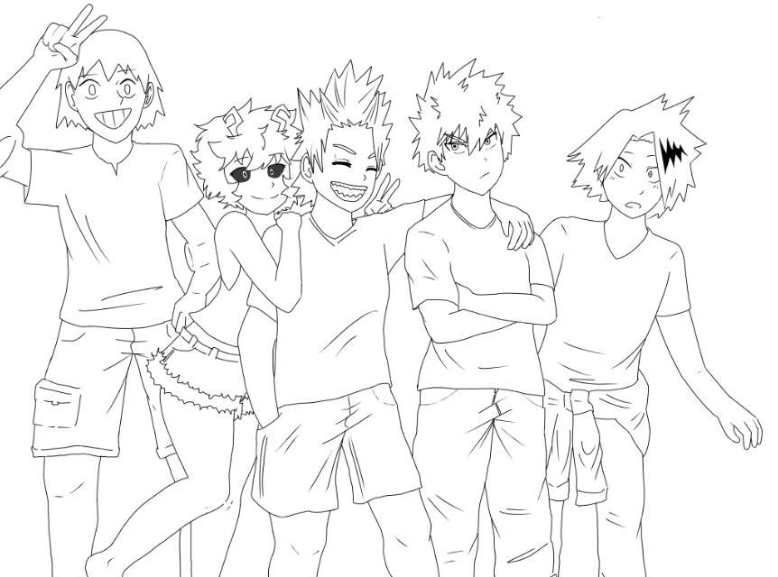 Mha Pages Coloring Pages