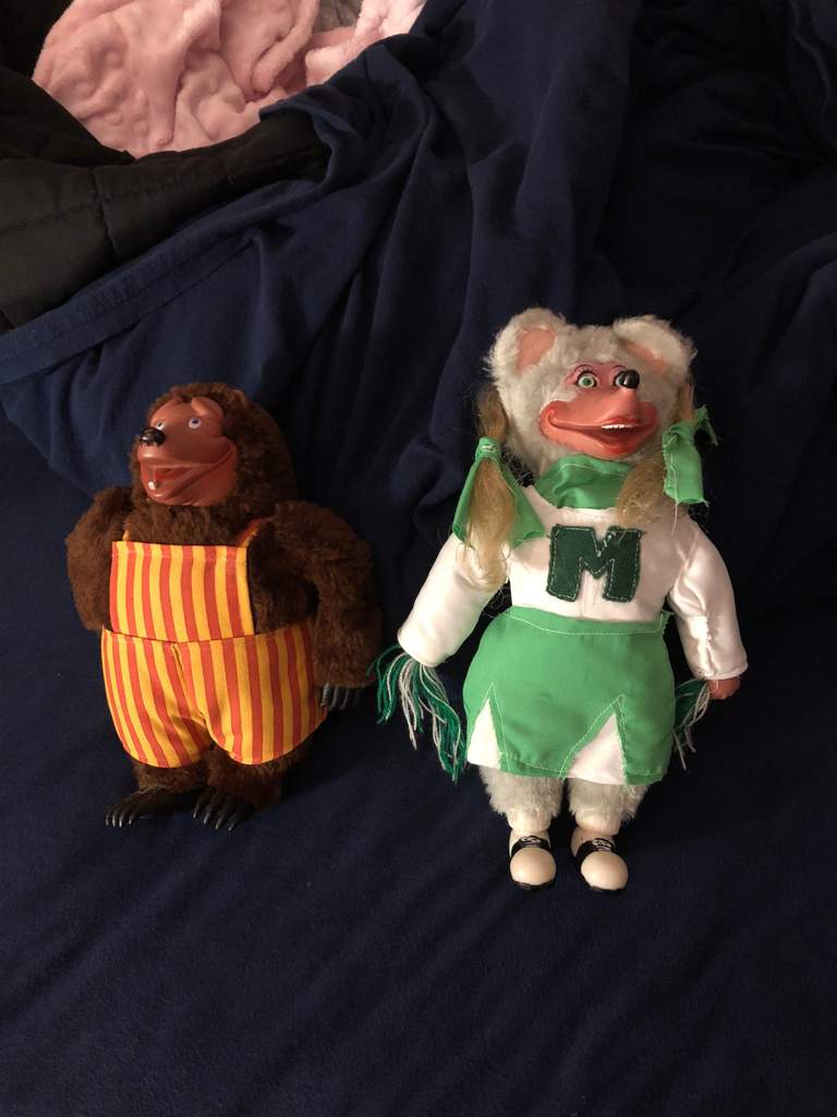 Vintage Showbiz Pizza Place Billy Bob and Mitzi Mozzarella Dolls ...