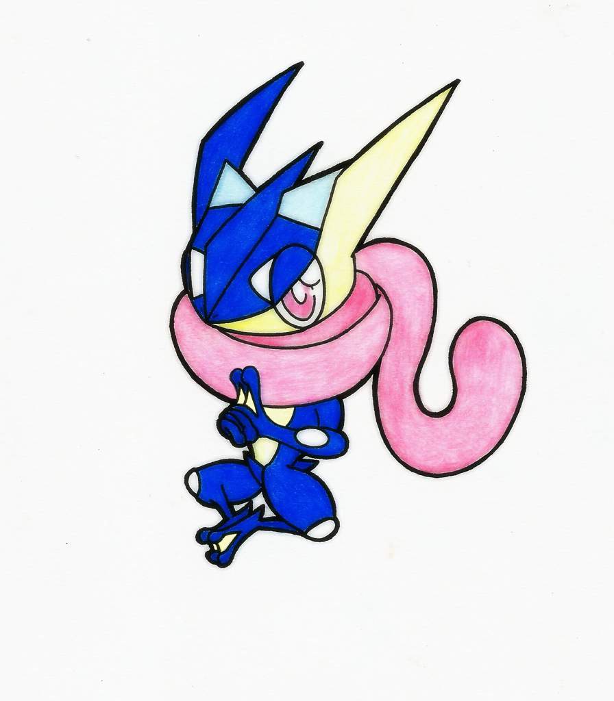 Chibi Greninja (2nd place chibi draw poll) | Pokémon Amino