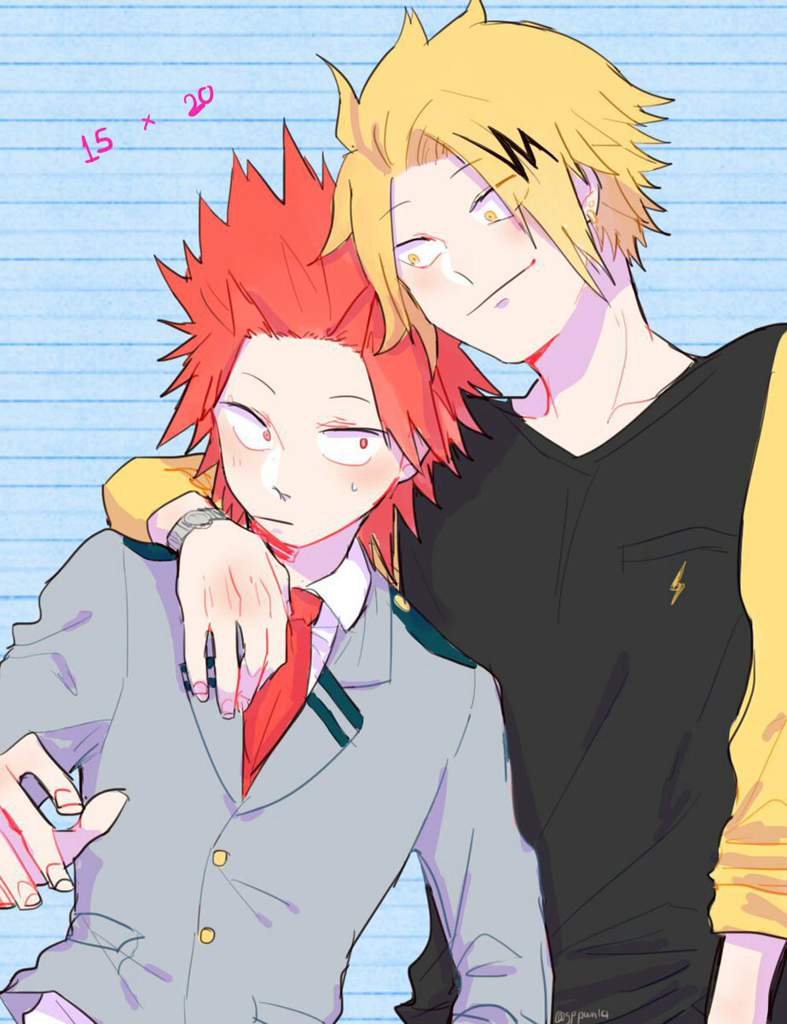 Kaminari x kirishima. Hay estoy traicionado a mi kiribaku pero esto ...