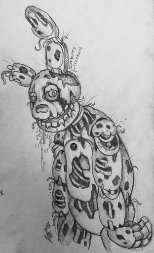 Springtrap and Twisted wolf pencil art | Five Nights At Freddy's Amino