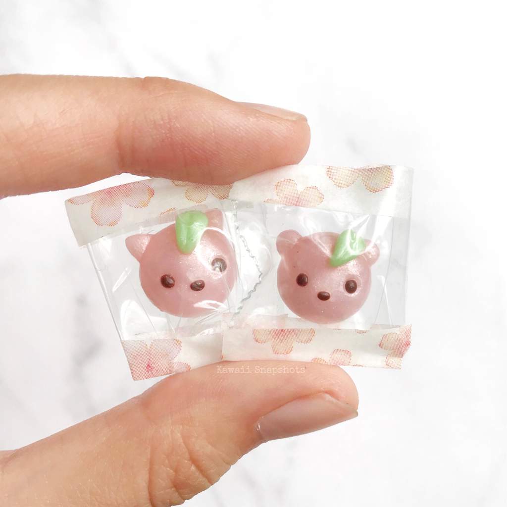 Here Are These Bear And Kitty Peach Candy Charms Inspired By Lemonteacharm I Had A Bit Of Trouble Making The Packaging But I Think It Turned Out All Right Here Are These Bear And Kitty Peach Candy Charms Inspired By Lemonteacharm I Had A Bit Of Trouble Making The Packaging But I Think It Turned Out All Right