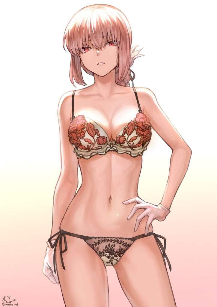 Anime sexy curly lingerie