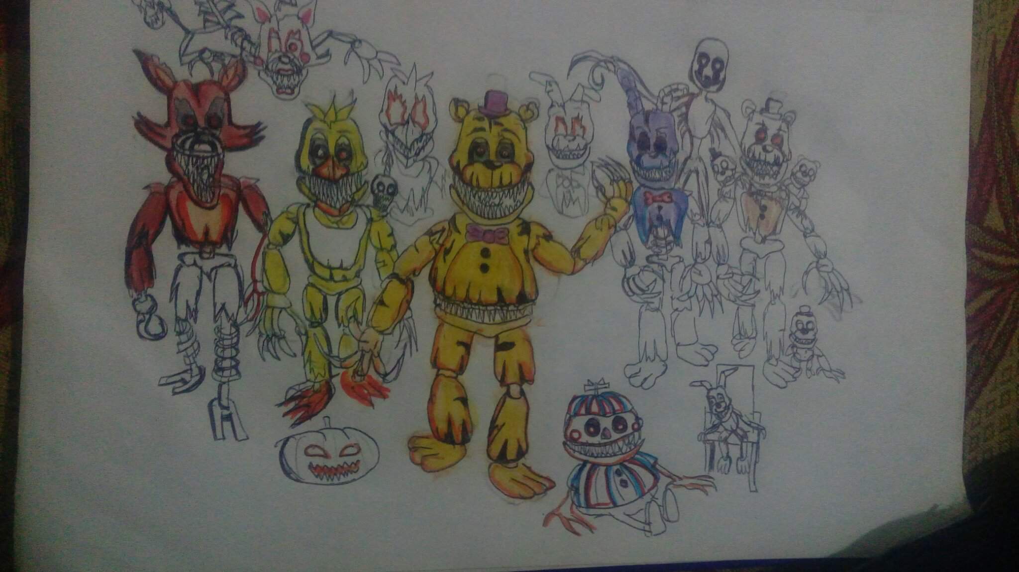 El dibujo fnaf 4 | ARTE MACABRO Amino