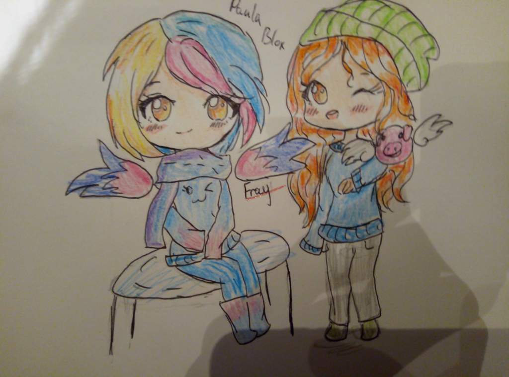 Paula and Bethany (ping) | Flying Pings ART Amino