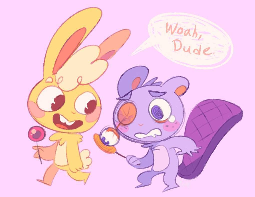 💜toothy X Cuddles💛 Remake Wiki •happytreefriends Español• Amino