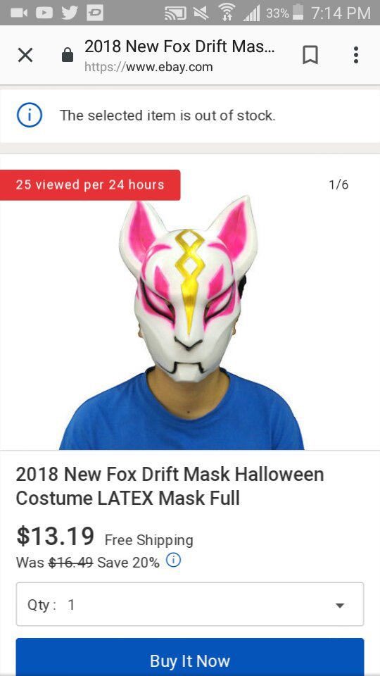 i just bought this mask off of ebay hope this works on halloween - fortnite battle royale ebay