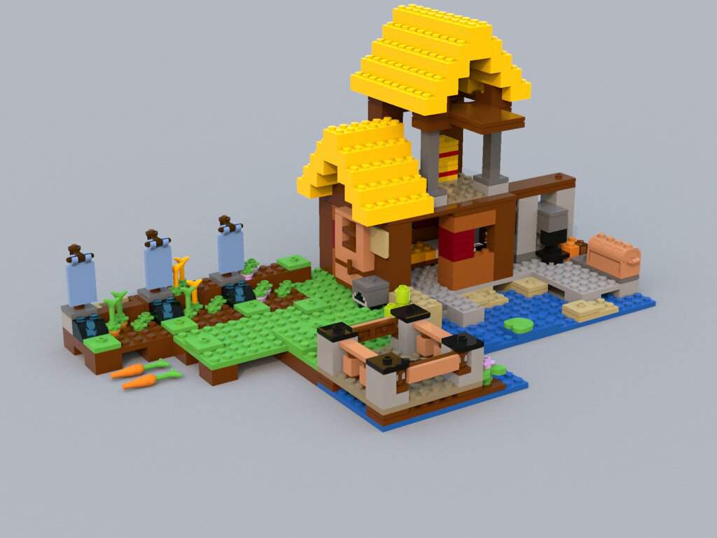 lego minecraft farm cottage 21144