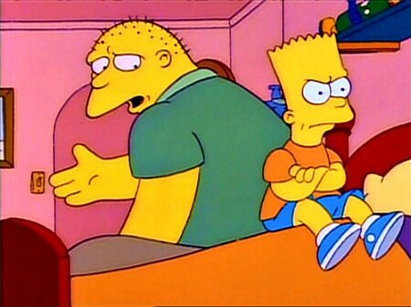 Download El abuelo simpson contando historias Desktop Wallpaper Free