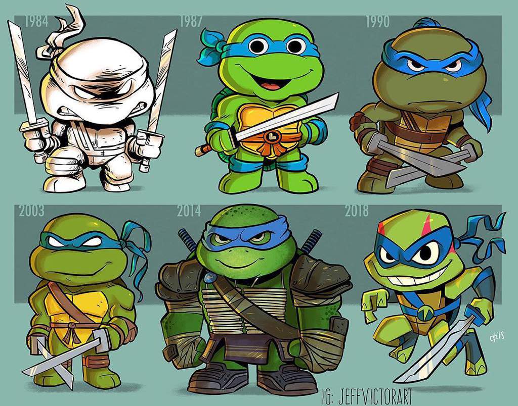 Evolution Of The Turtles By Jeff Victor Teenage Mutant Ninja Turtles Amino 