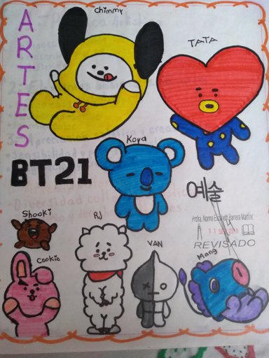 Mi portada estilo bt21 | Wiki | •Dibujos y Animes• Amino