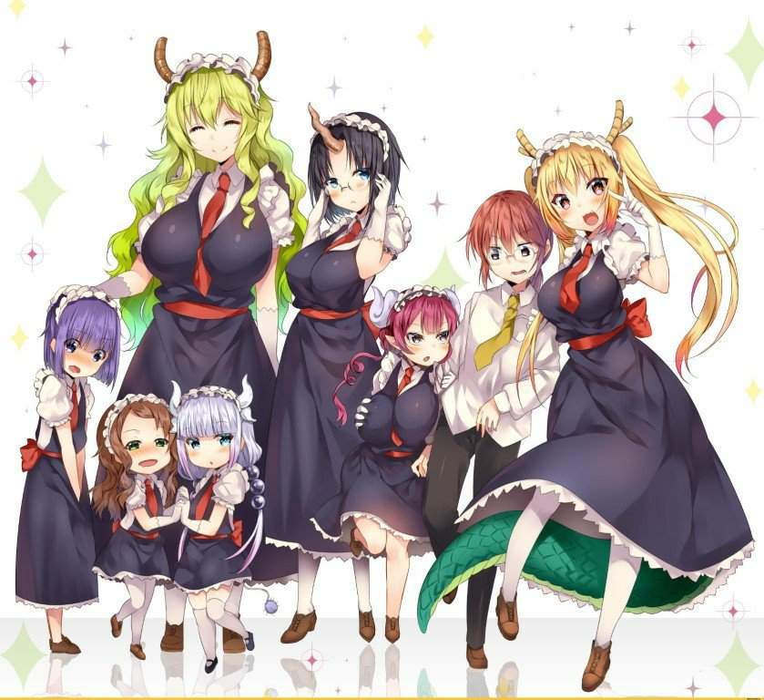 Dragon maid anime characters