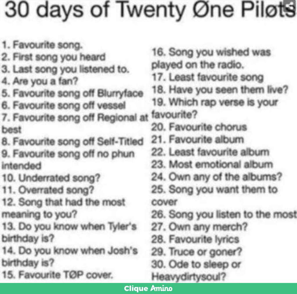 Day 1 favourite song, Chlorine because I love the beat to it and the