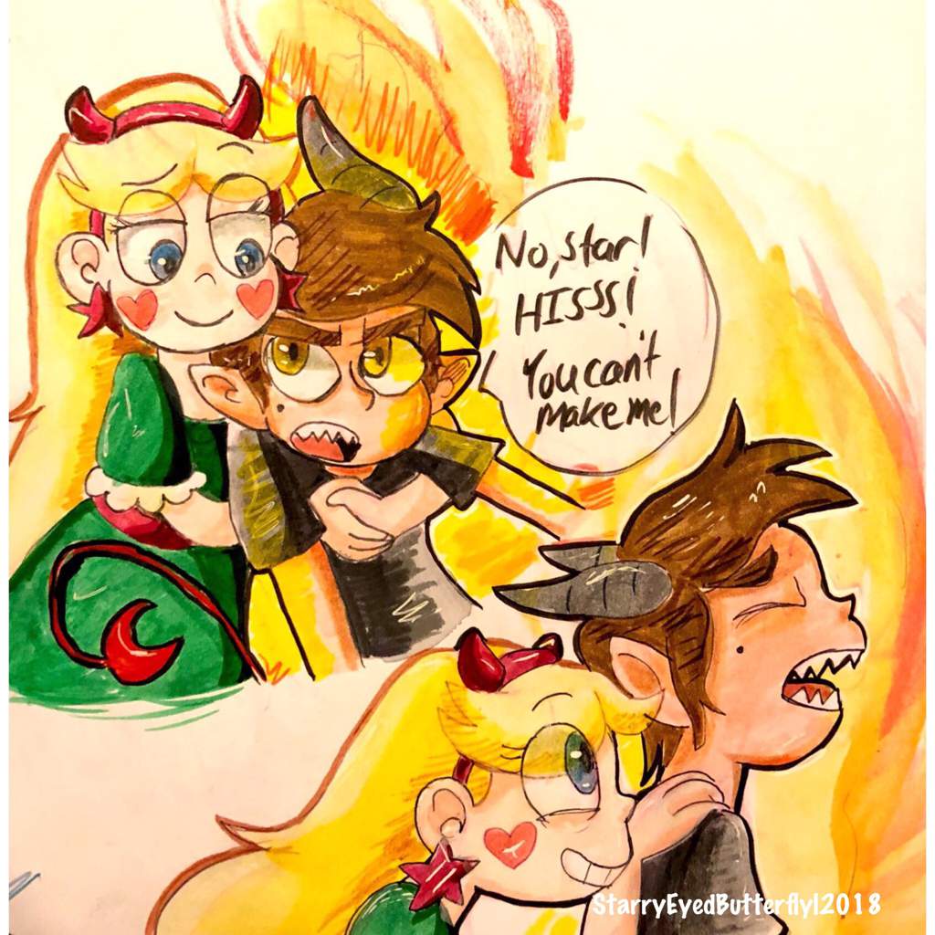 😈 Demon Marco AU Doodles 😈 | Cartoon Amino