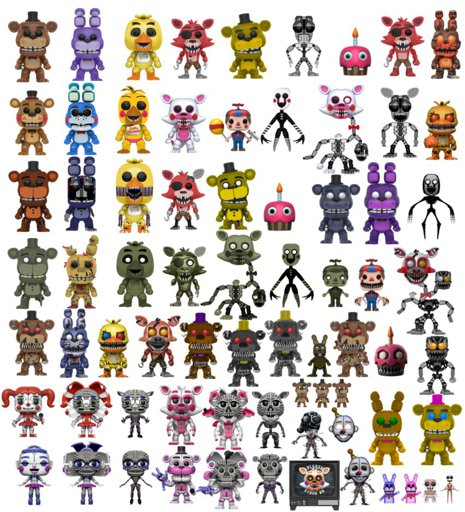 Imagine: All Fnaf Funko Pops by Diegopegaso87 on DeviantArt | Five ...