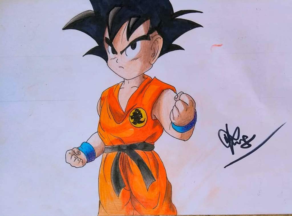 !Goku niño] Dibujo speedrawning !! | •Arte Amino• Amino