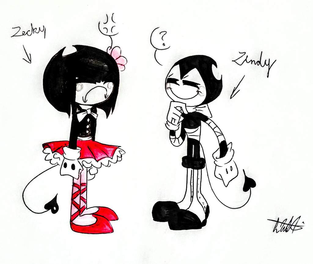 Fanchild: Zecky (Bendy x Becky) | Bendy and the Ink Machine Amino