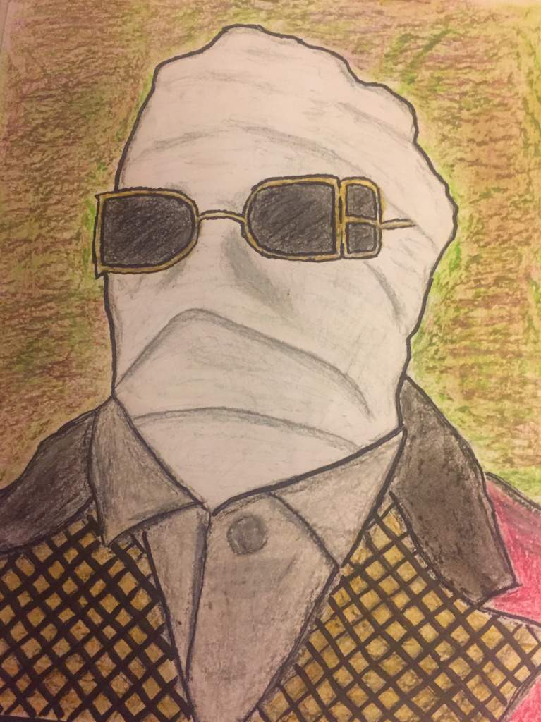 Invisible man drawing Horror Amino