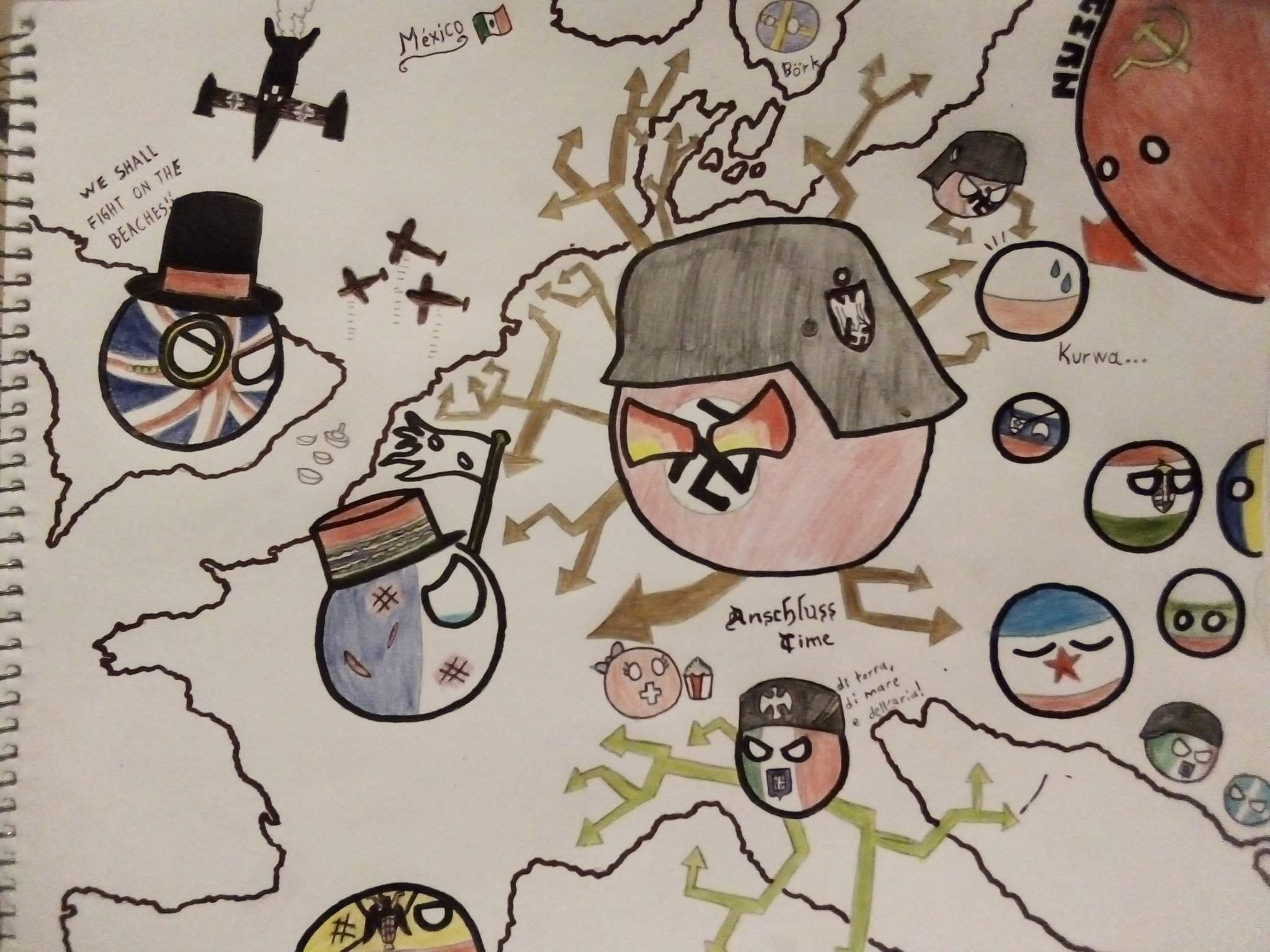 Dibujo de la Segunda Guerra Mundial | Polandball Amino Español Amino